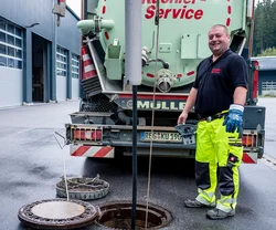 Saugbaggerarbeiten mit Saugbagger in Hennef
